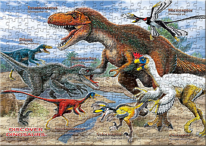 動物 生物 ミュージアム ジグソーパズル B5サイズ 330ピース 羽毛恐竜 カロラータ オンラインショップ